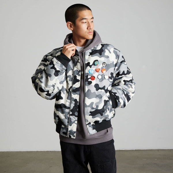 HUF Olympia Camo Flight Jacket