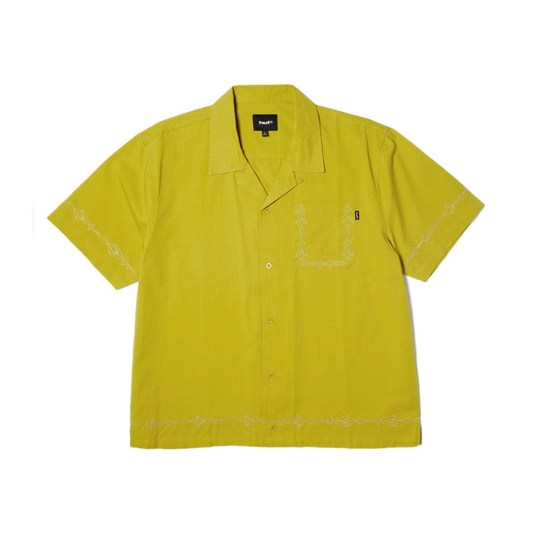HUF Pinstripe EMB S/S Resort Shirt
