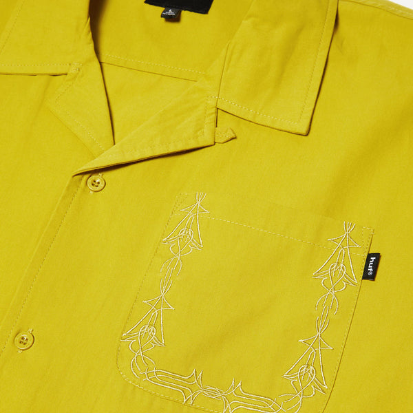 HUF Pinstripe EMB S/S Resort Shirt