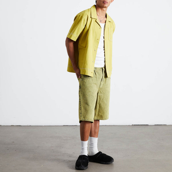 HUF Pinstripe EMB S/S Resort Shirt