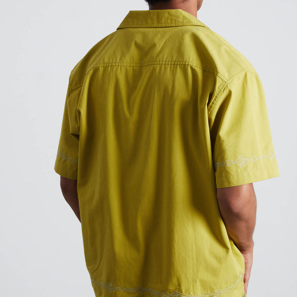 HUF Pinstripe EMB S/S Resort Shirt