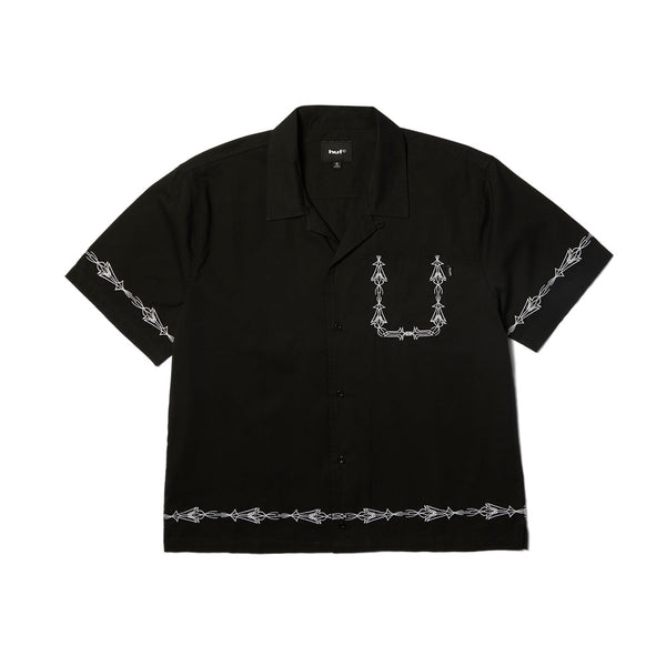 HUF Pinstripe EMB S/S Resort Shirt