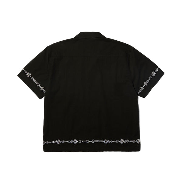 HUF Pinstripe EMB S/S Resort Shirt