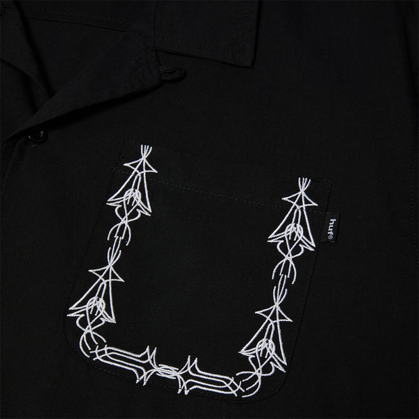 HUF Pinstripe EMB S/S Resort Shirt