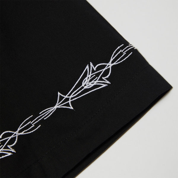 HUF Pinstripe EMB S/S Resort Shirt