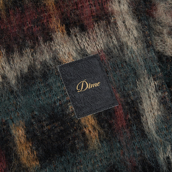 Dime Plaid Mohair Knit