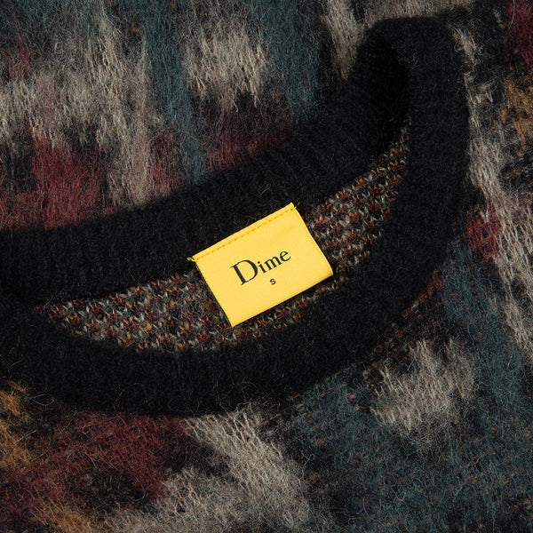 Dime Plaid Mohair Knit