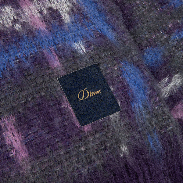 Dime Plaid Mohair Knit