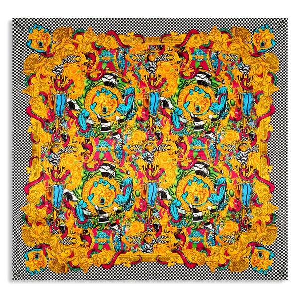 TEAM WORKS Eat Slime Silk Scarf