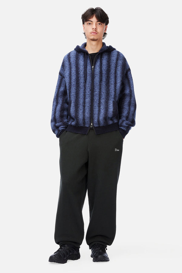 Dime Mohair Striped Zip Hoodie