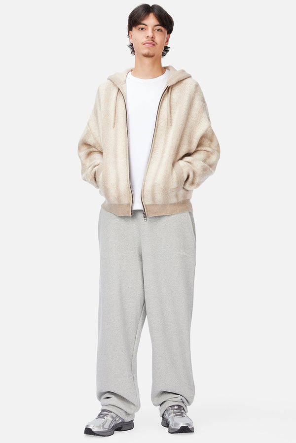 Dime Mohair Striped Zip Hoodie