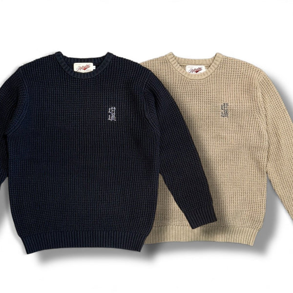 RUTSUBO OG Crewneck Waffle Knit