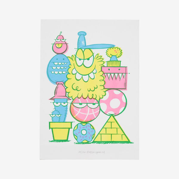 KEVIN LYONS Risograph Poster A3