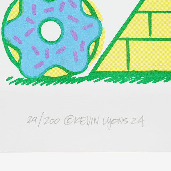 KEVIN LYONS Risograph Poster A3